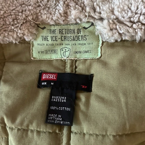 Vintage quilted patchwork jacket By Diesel. - Picture 7 of 9